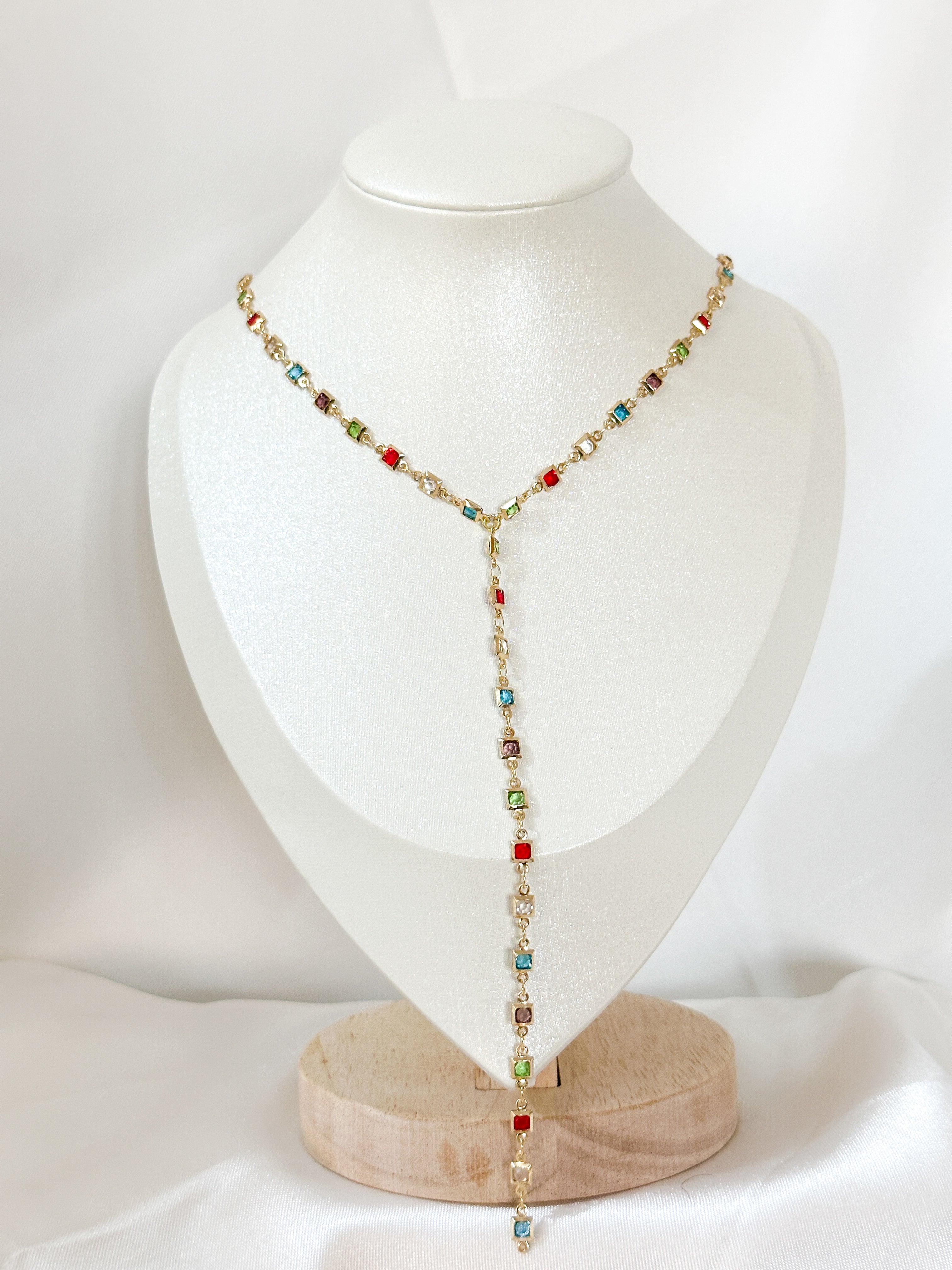 Rainbow Long Necklace