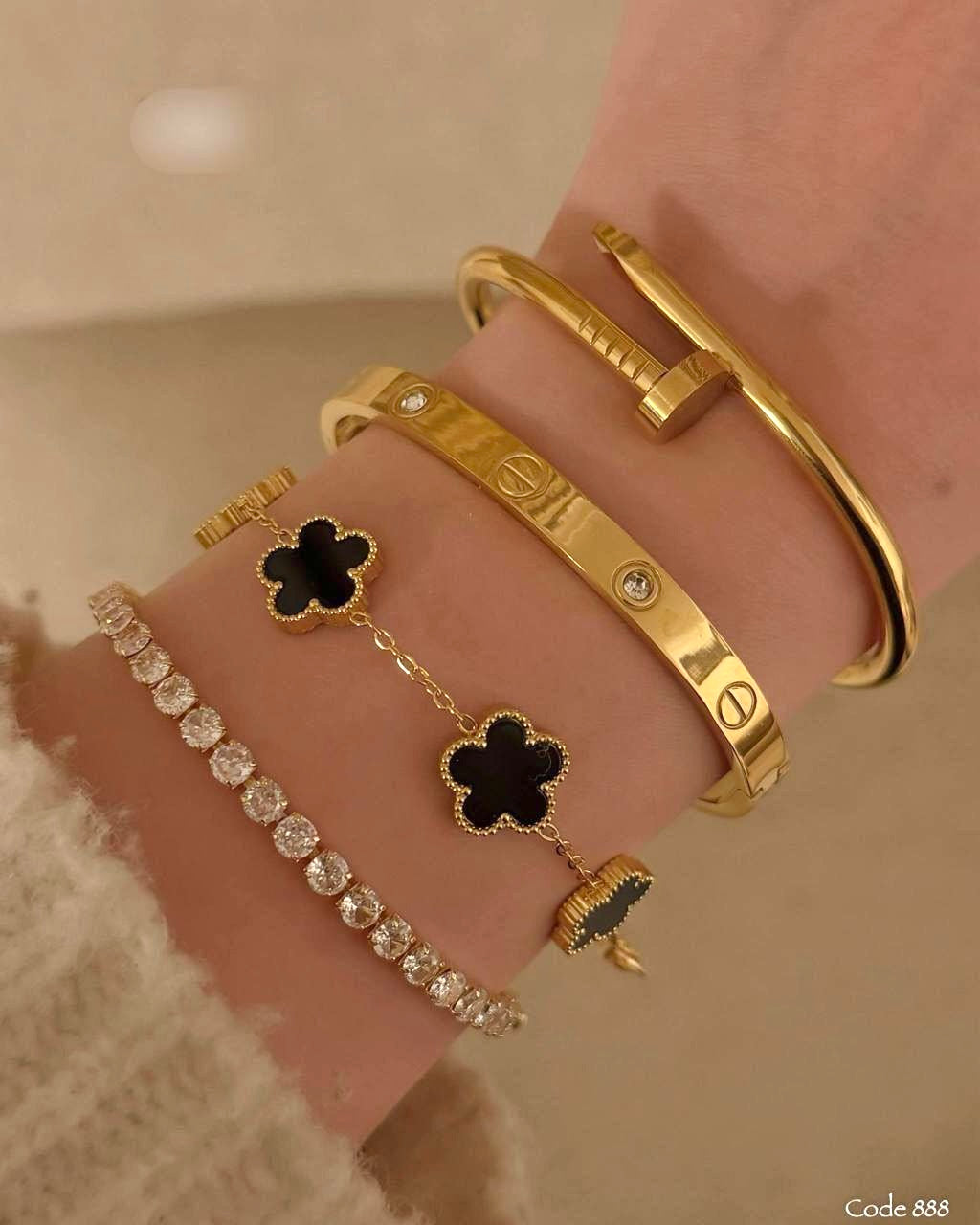 Gemini Bracelet Set | 4 Pieces Stainless Steel