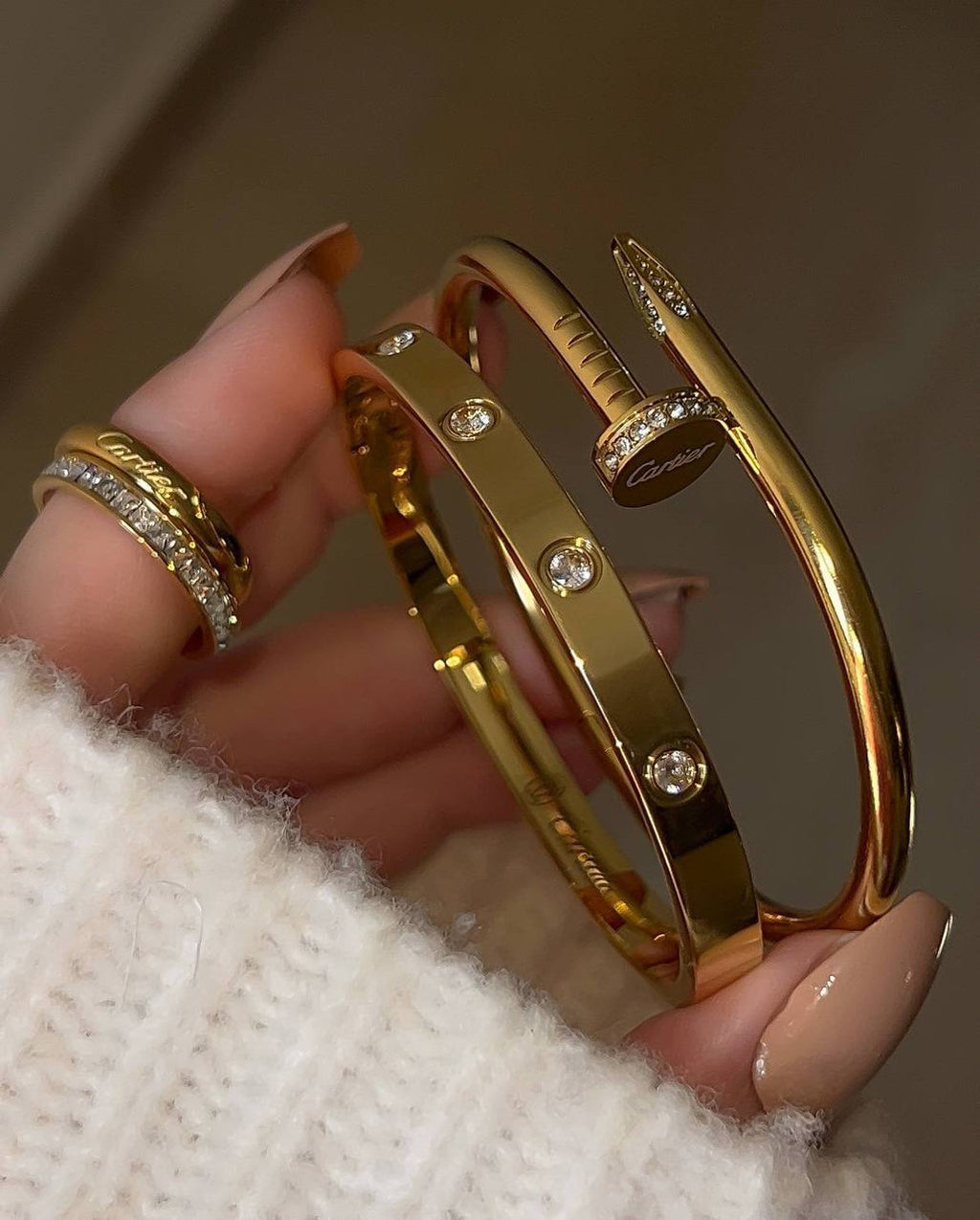 Crown Set | 4 Pieces Gold Plated Stainless Steel Set