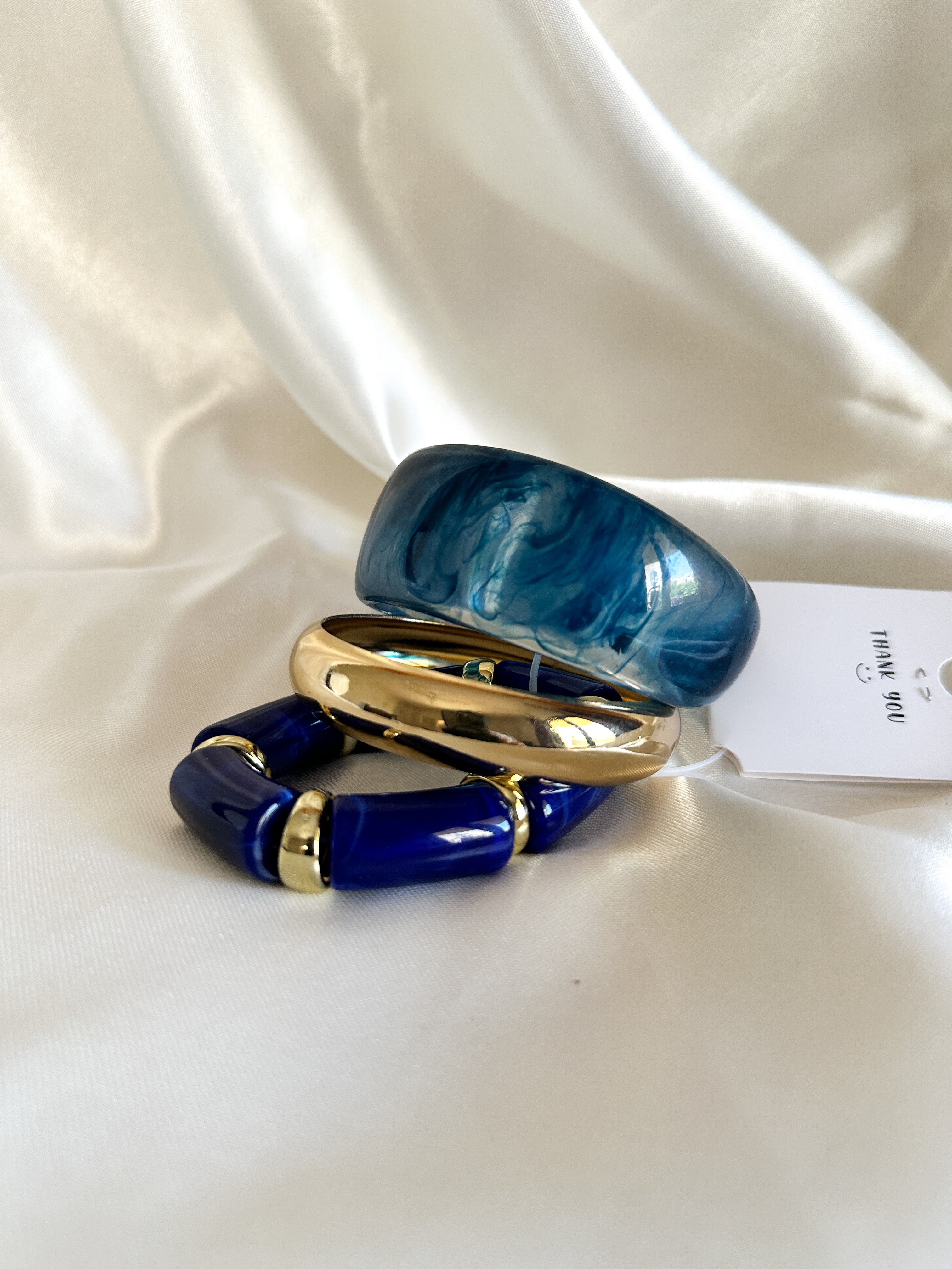Azure Blue Bangle Set